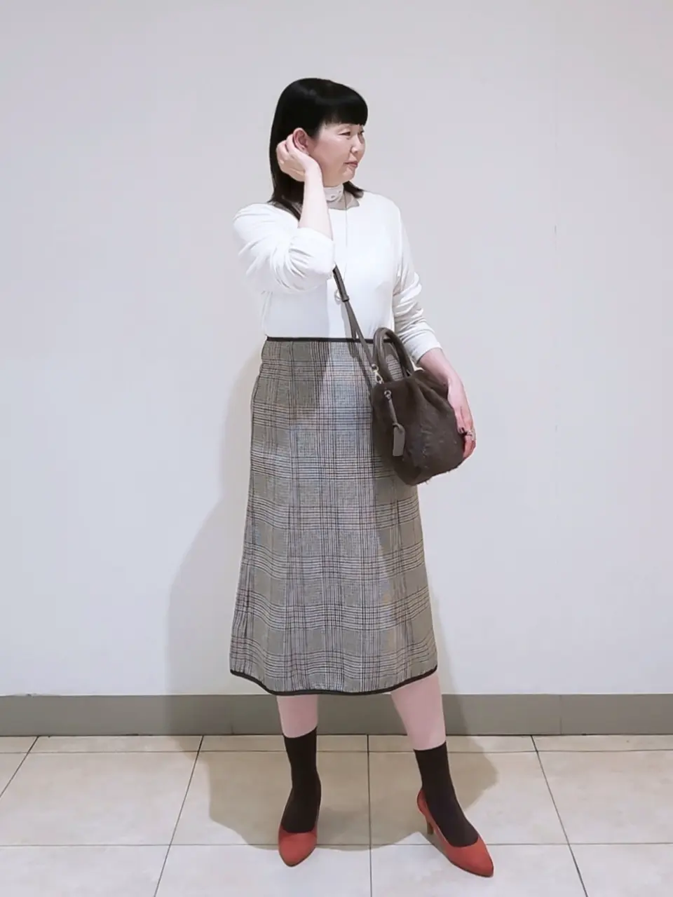 J.PRESS LADIES L スタッフ コーディネート画像