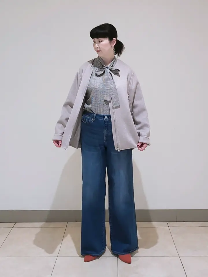 J.PRESS LADIES L スタッフ コーディネート画像