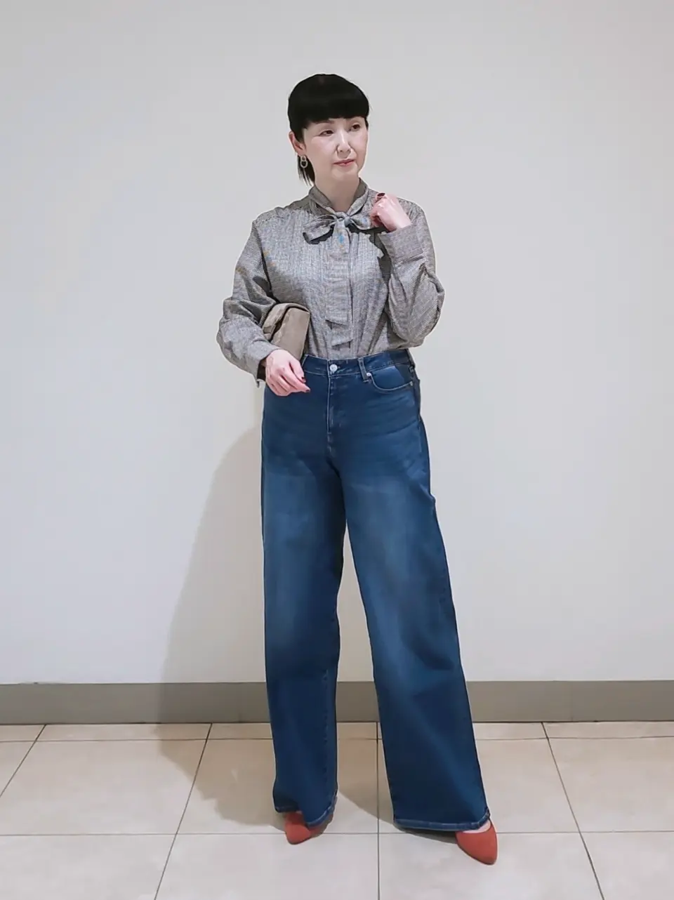 J.PRESS LADIES L スタッフ コーディネート画像