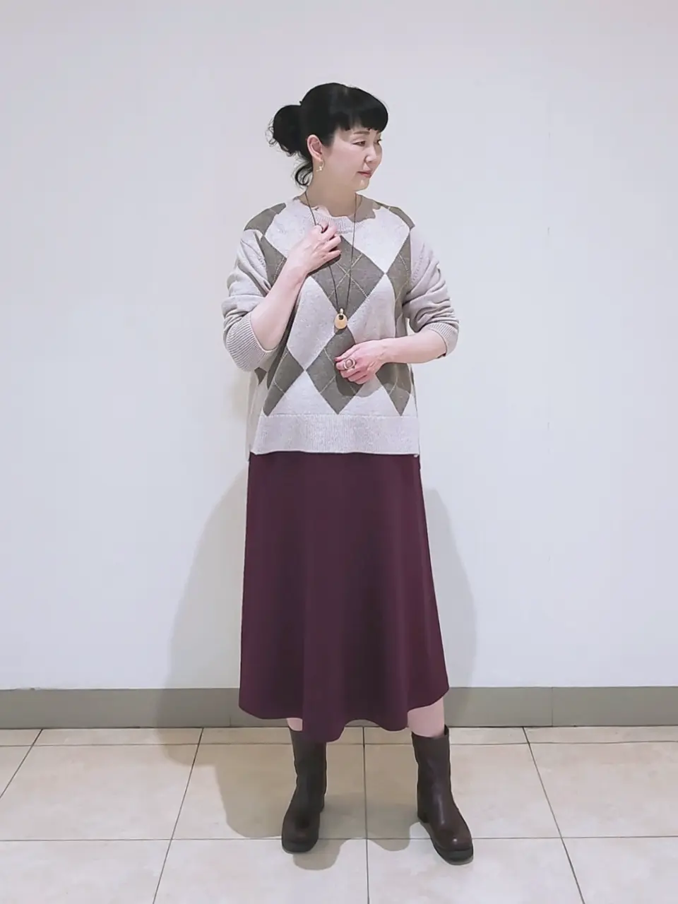 J.PRESS LADIES L スタッフ コーディネート画像