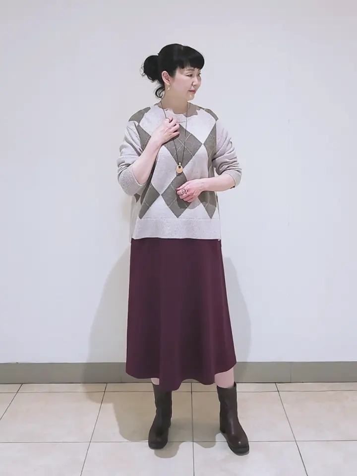 J.PRESS LADIES L スタッフ コーディネート画像