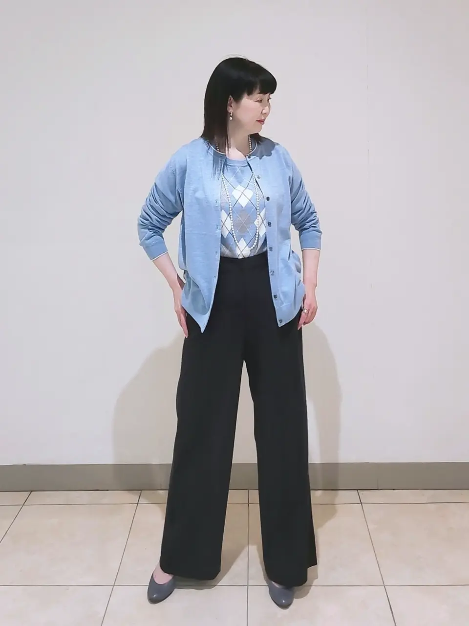 J.PRESS LADIES L スタッフ コーディネート画像