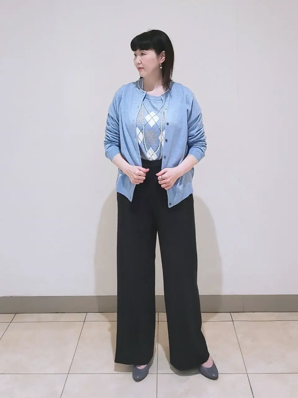 J.PRESS LADIES L スタッフ コーディネート画像