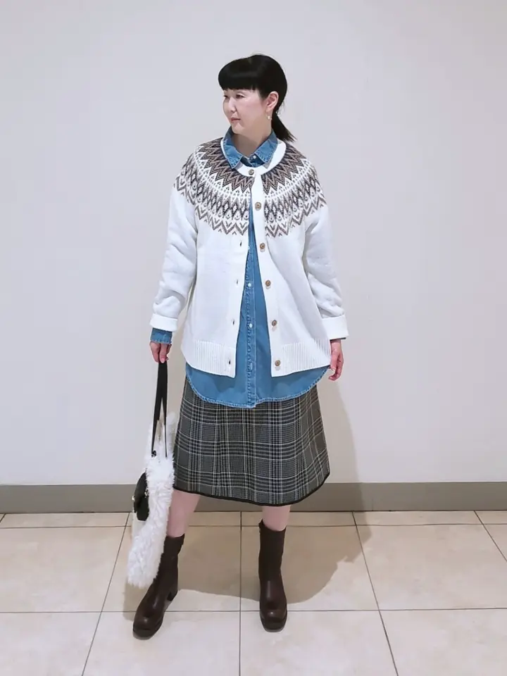 J.PRESS LADIES L スタッフ コーディネート画像