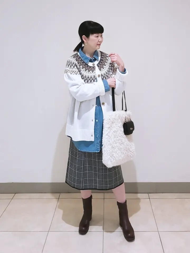 J.PRESS LADIES L スタッフ コーディネート画像