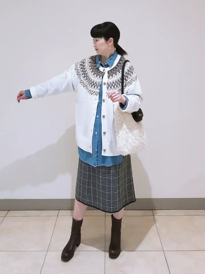 J.PRESS LADIES L スタッフ コーディネート画像