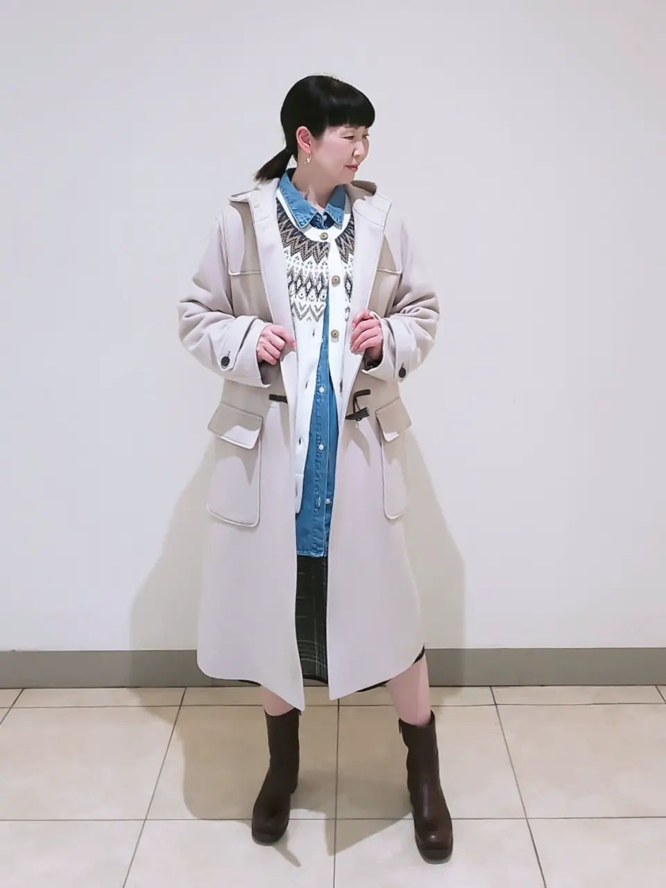 J.PRESS LADIES L スタッフ コーディネート画像