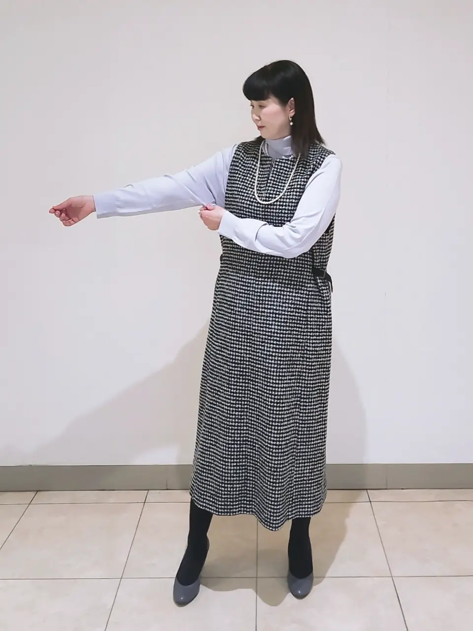 J.PRESS LADIES L スタッフ コーディネート画像