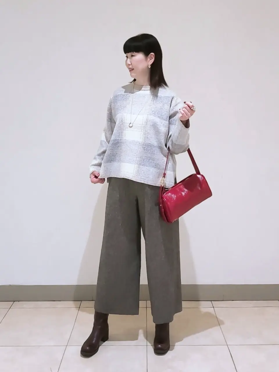 J.PRESS LADIES L スタッフ コーディネート画像