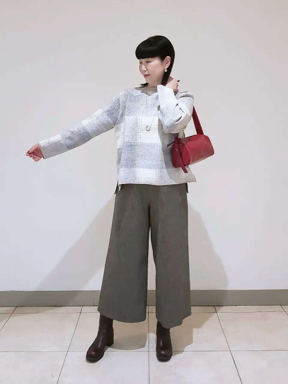 J.PRESS LADIES L スタッフ コーディネート画像