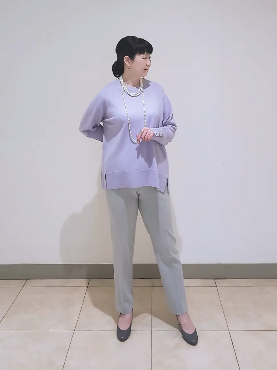 J.PRESS LADIES L スタッフ コーディネート画像