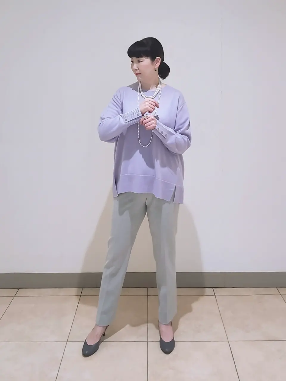 J.PRESS LADIES L スタッフ コーディネート画像