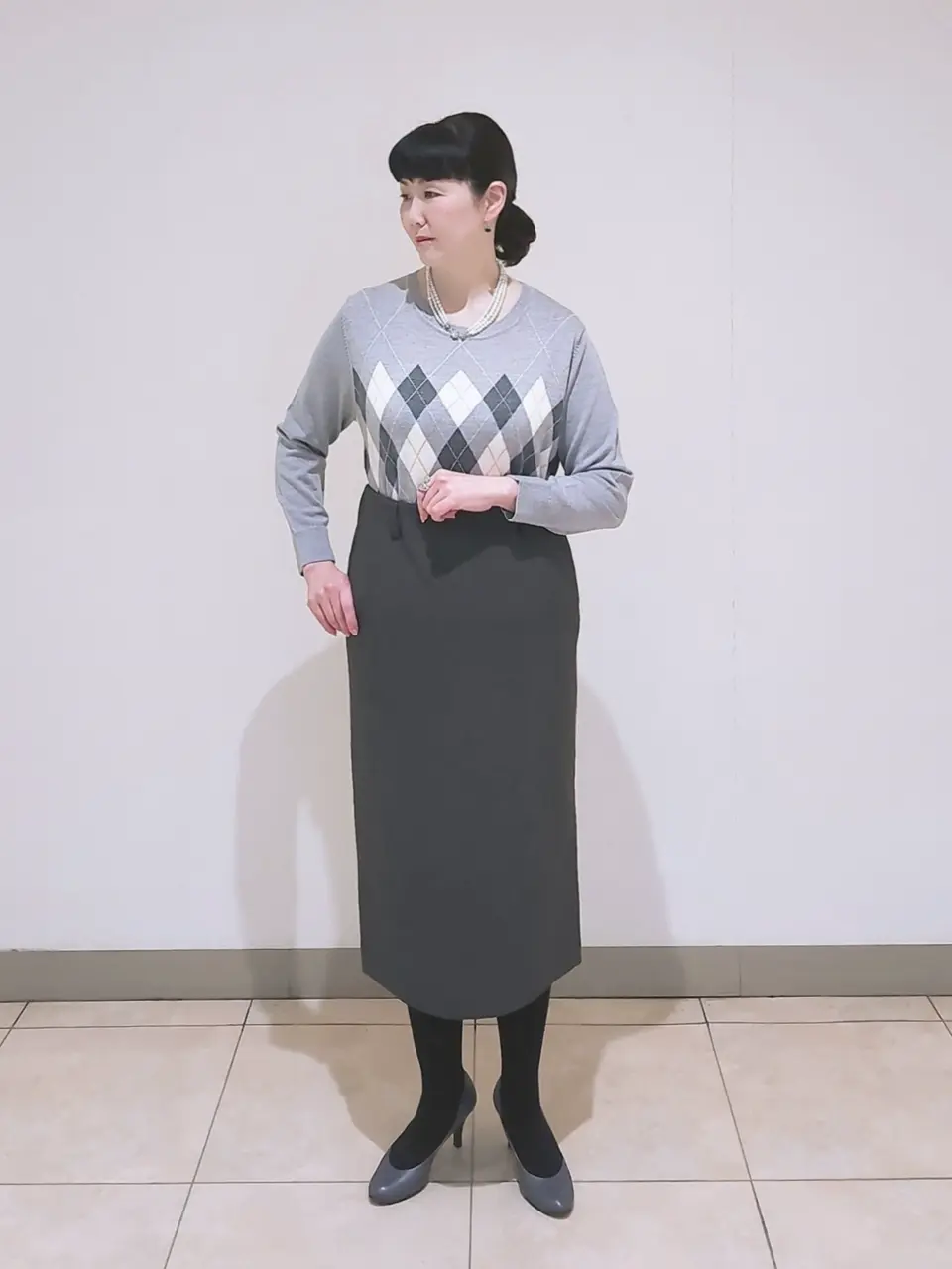 J.PRESS LADIES L スタッフ コーディネート画像