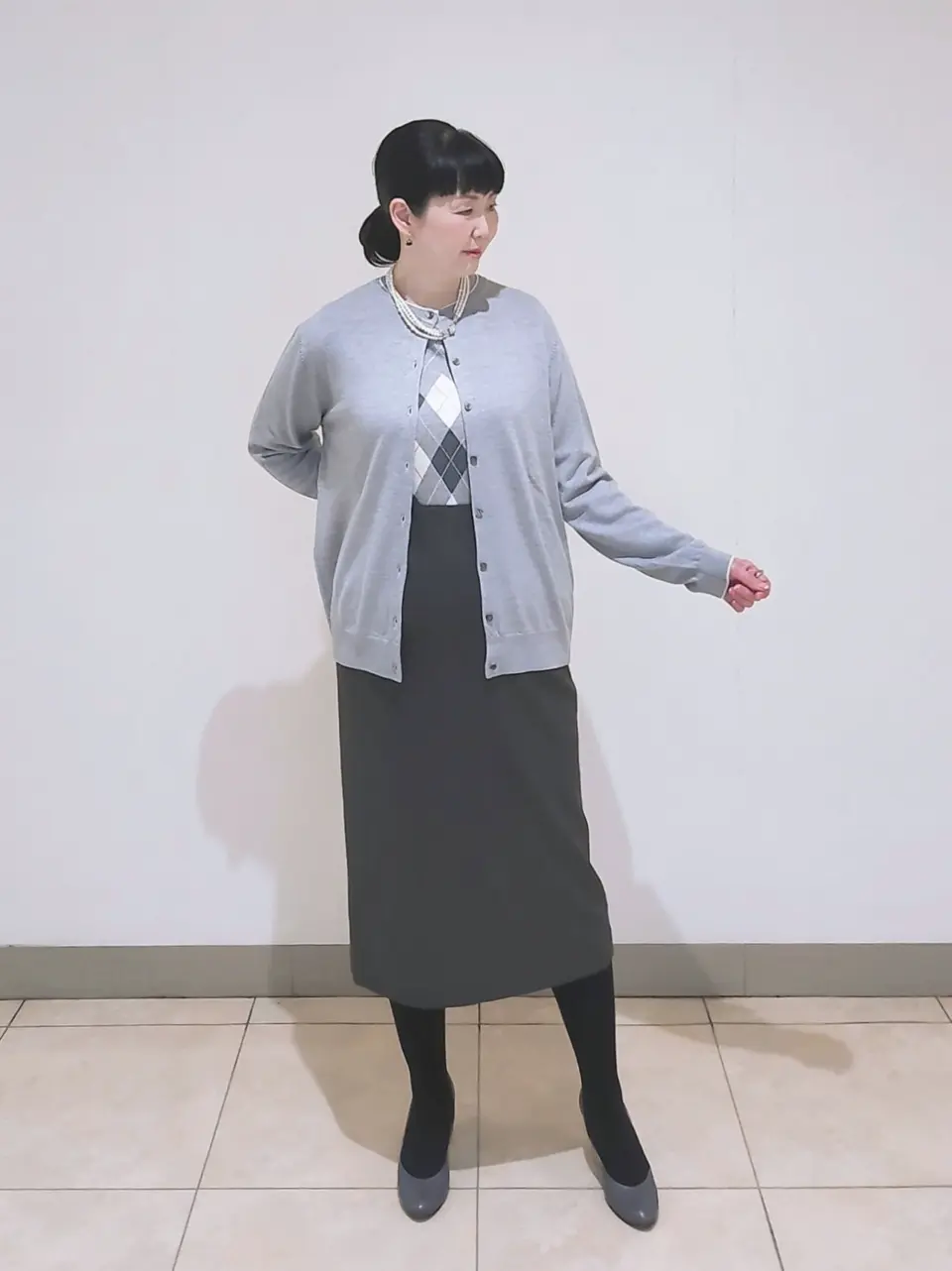 J.PRESS LADIES L スタッフ コーディネート画像