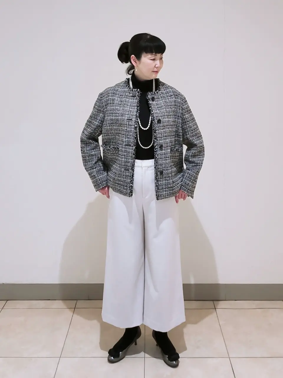 J.PRESS LADIES L スタッフ コーディネート画像