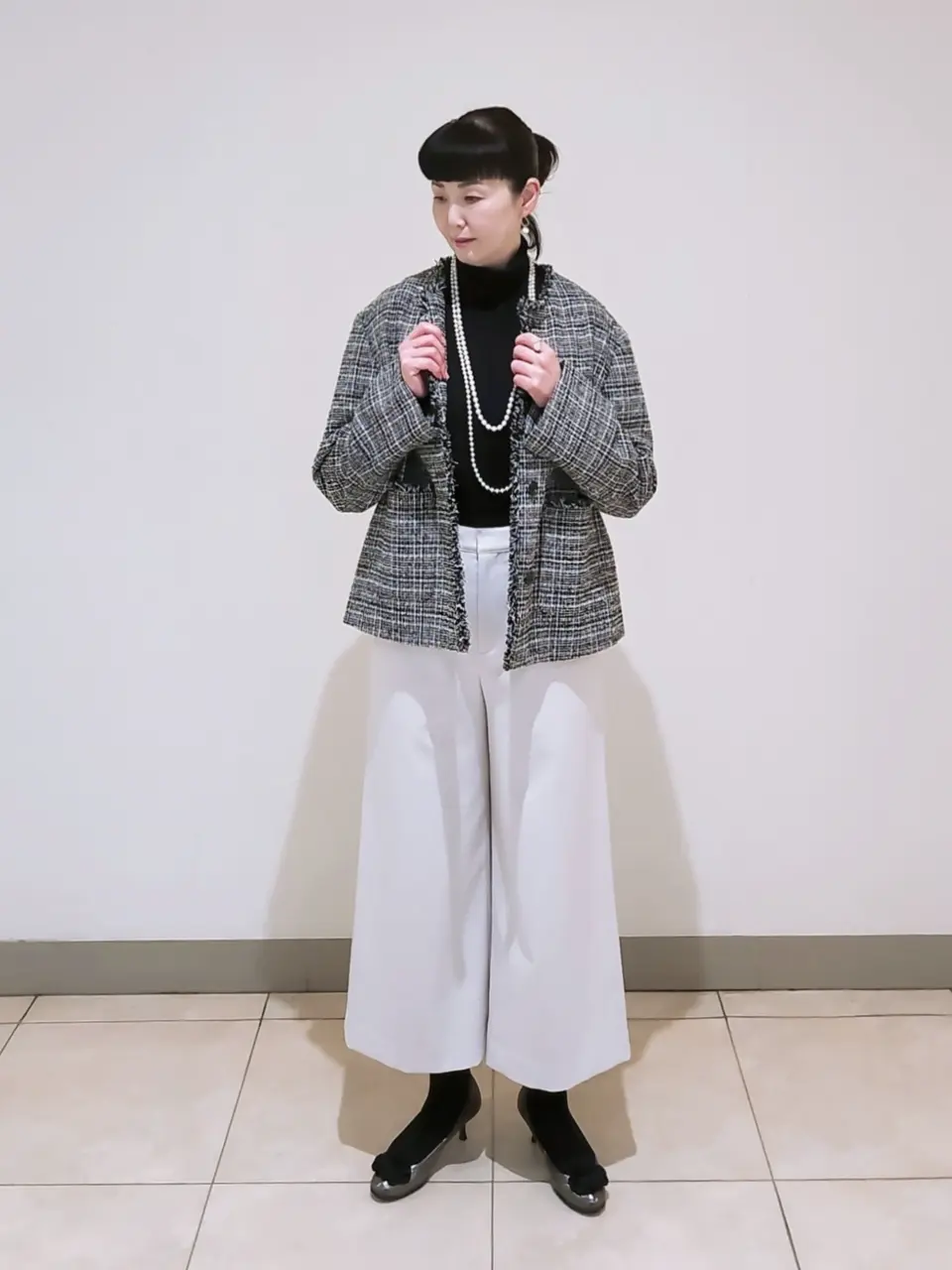 J.PRESS LADIES L スタッフ コーディネート画像