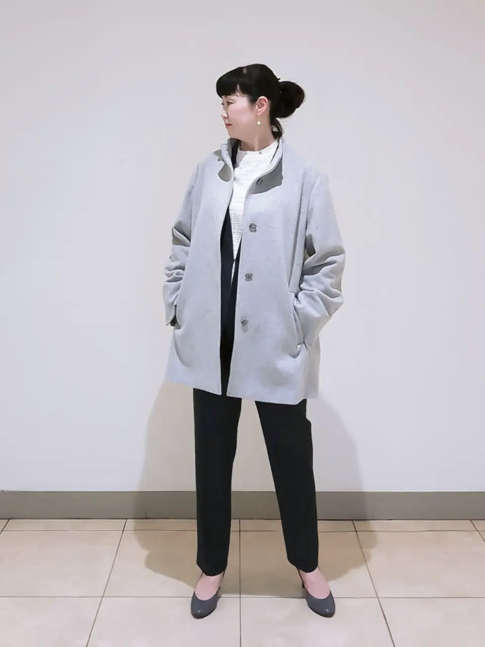 J.PRESS LADIES L スタッフ コーディネート画像