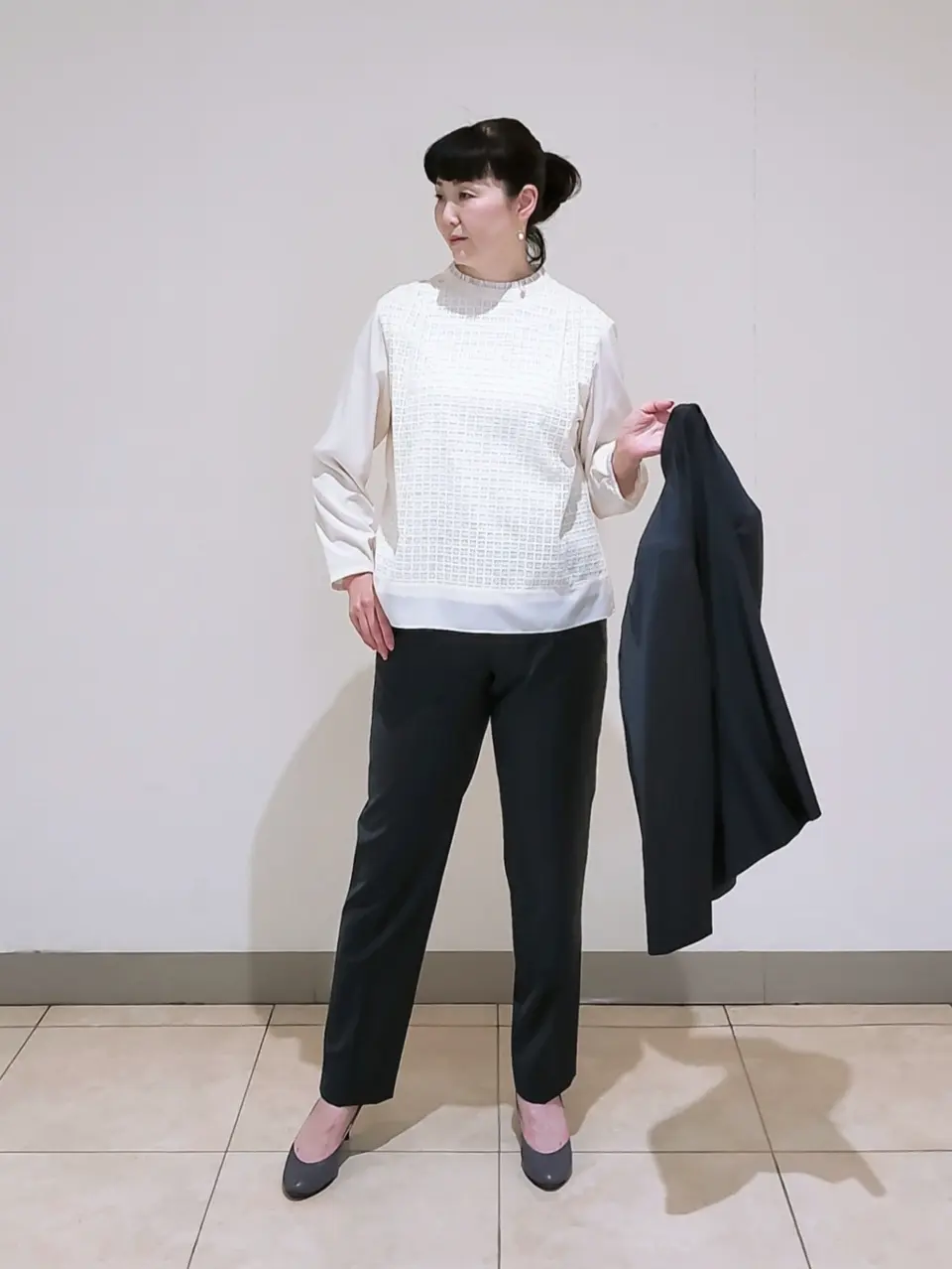 J.PRESS LADIES L スタッフ コーディネート画像