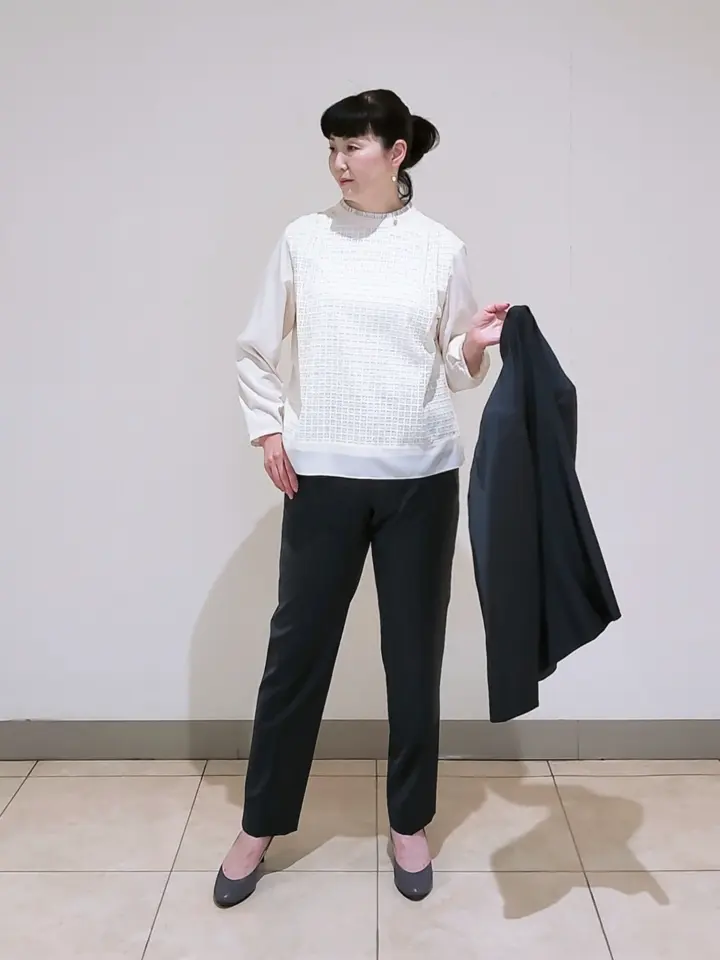 J.PRESS LADIES L スタッフ コーディネート画像