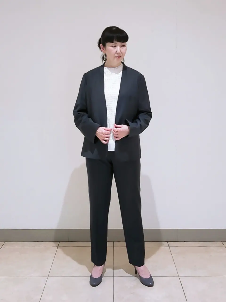 J.PRESS LADIES L スタッフ コーディネート画像