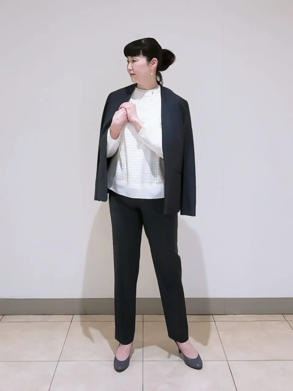 J.PRESS LADIES L スタッフ コーディネート画像