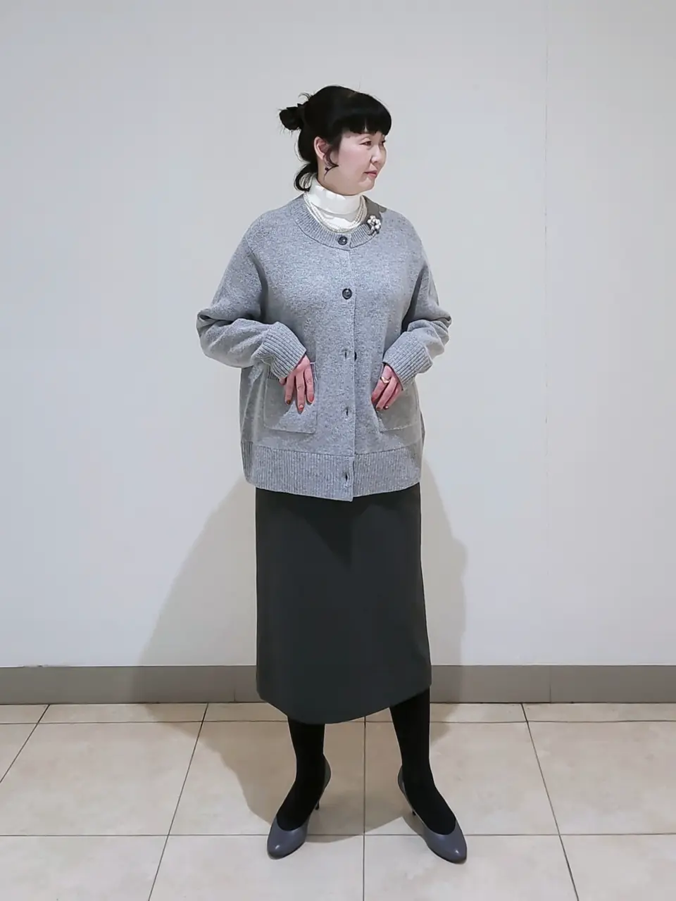 J.PRESS LADIES L スタッフ コーディネート画像