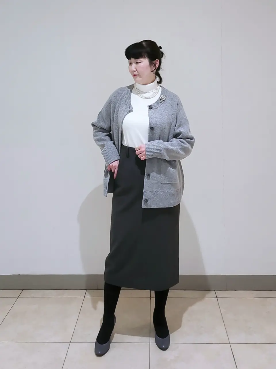 J.PRESS LADIES L スタッフ コーディネート画像