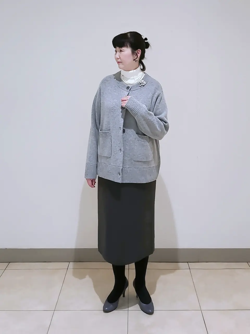 J.PRESS LADIES L スタッフ コーディネート画像