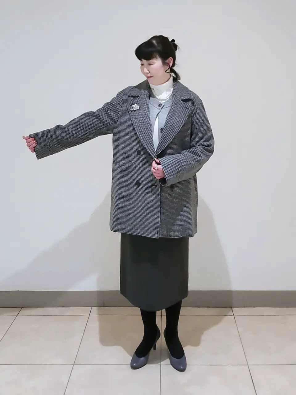 J.PRESS LADIES L スタッフ コーディネート画像