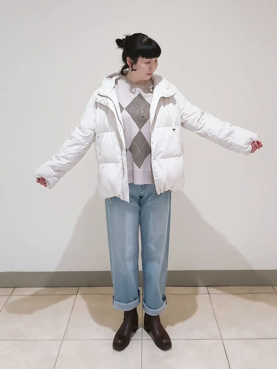 J.PRESS LADIES L スタッフ コーディネート画像