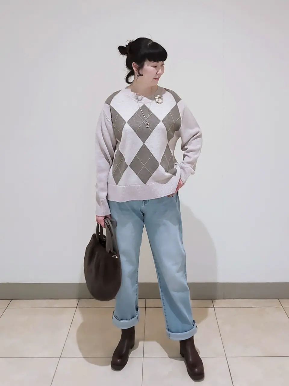 J.PRESS LADIES L スタッフ コーディネート画像