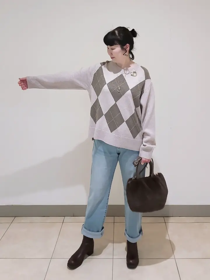 J.PRESS LADIES L スタッフ コーディネート画像