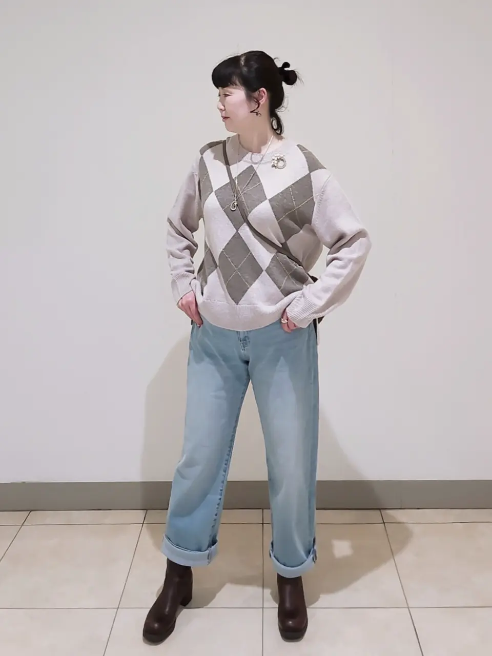 J.PRESS LADIES L スタッフ コーディネート画像