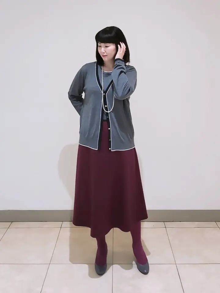 J.PRESS LADIES L スタッフ コーディネート画像