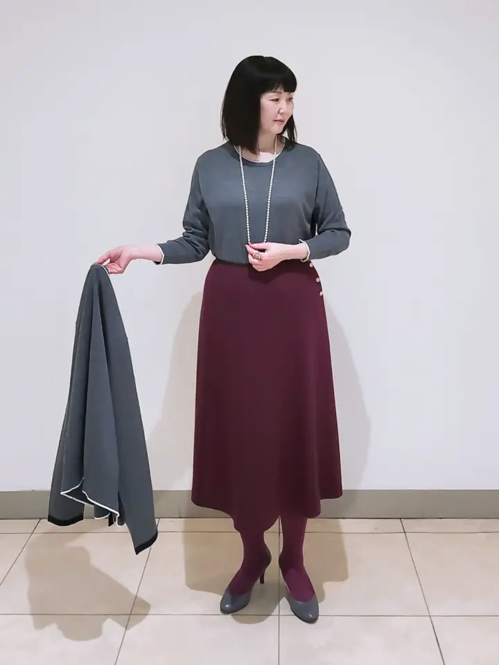 J.PRESS LADIES L スタッフ コーディネート画像