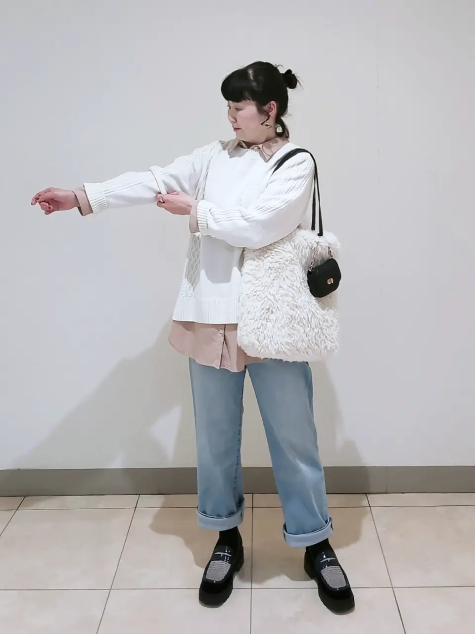 J.PRESS LADIES L スタッフ コーディネート画像