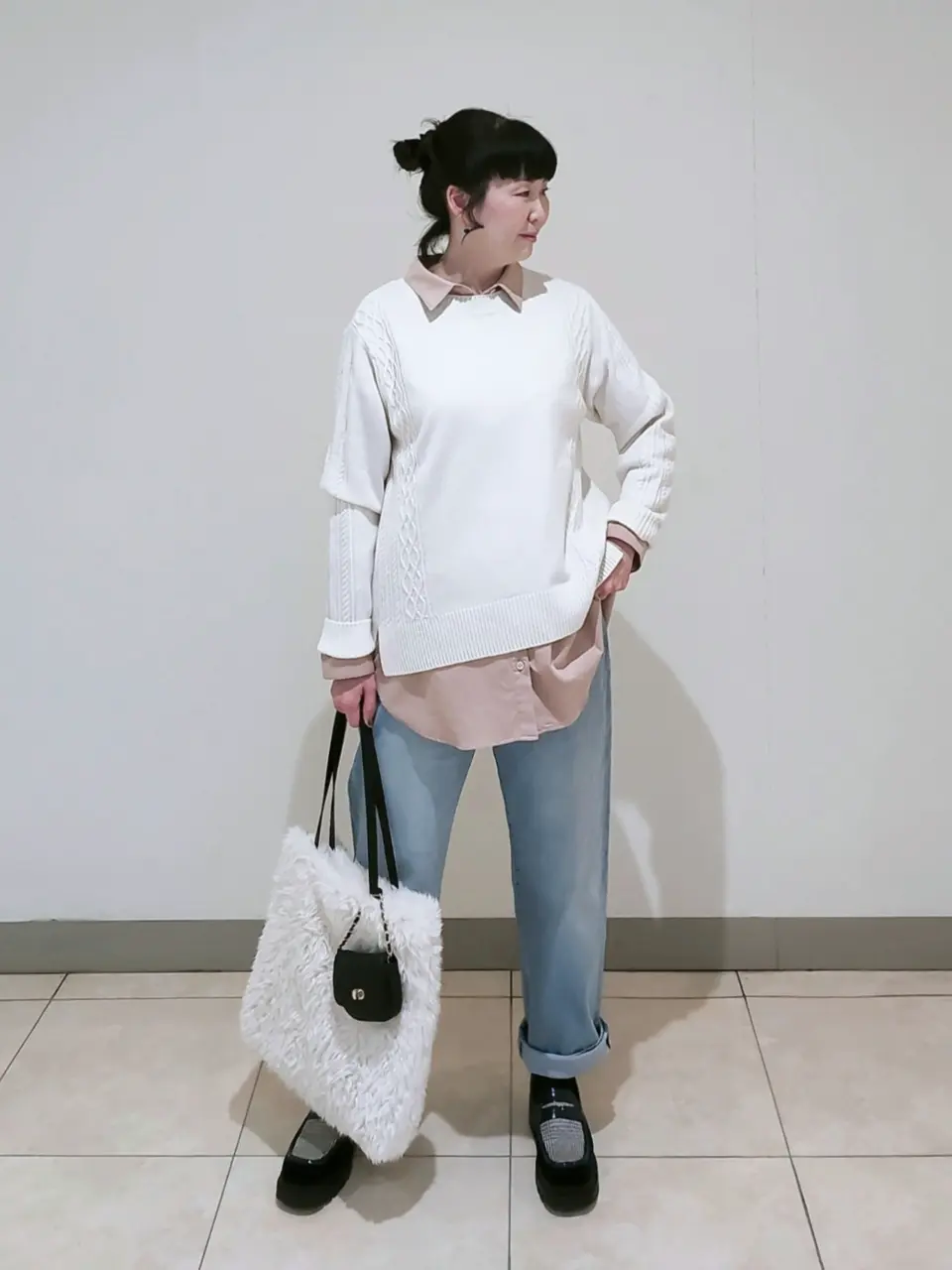 J.PRESS LADIES L スタッフ コーディネート画像