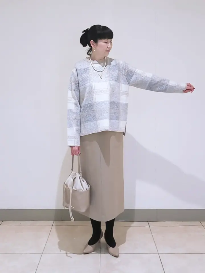 J.PRESS LADIES L スタッフ コーディネート画像