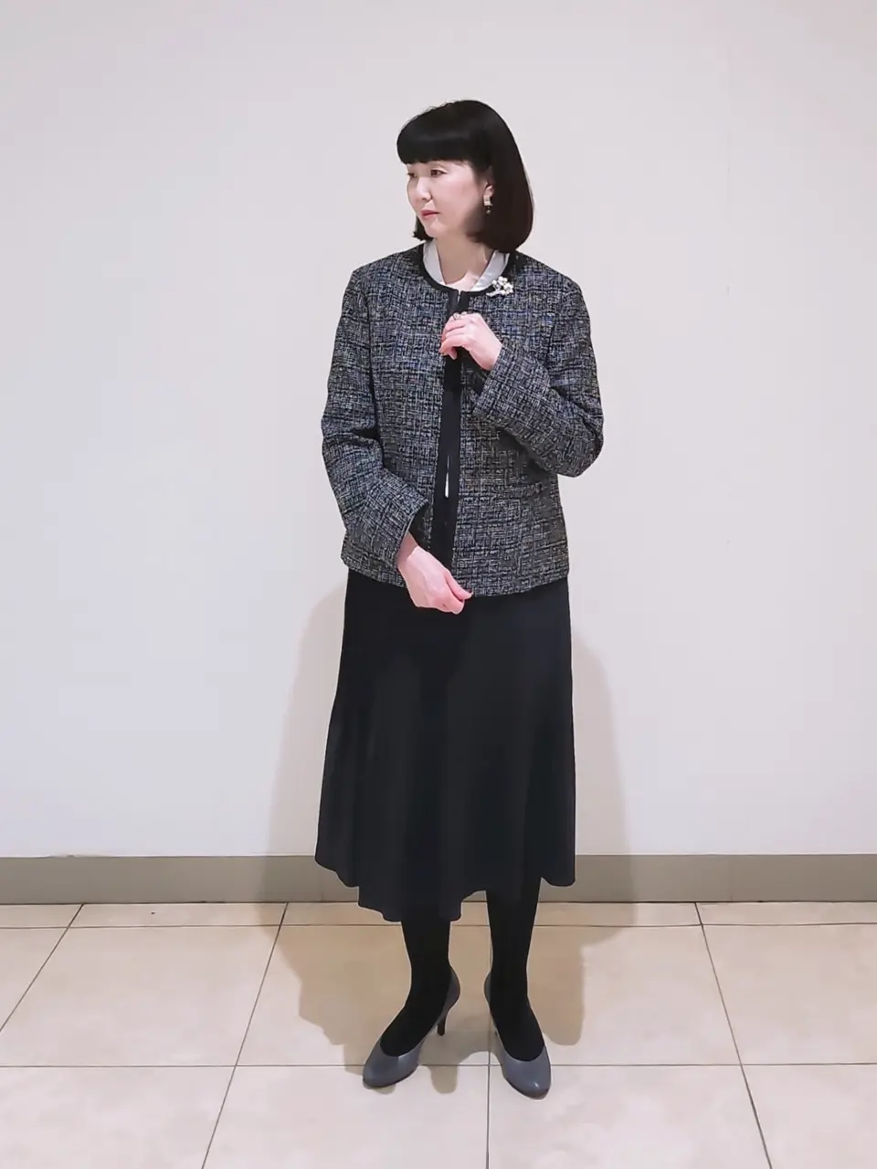 J.PRESS LADIES L スタッフ コーディネート画像