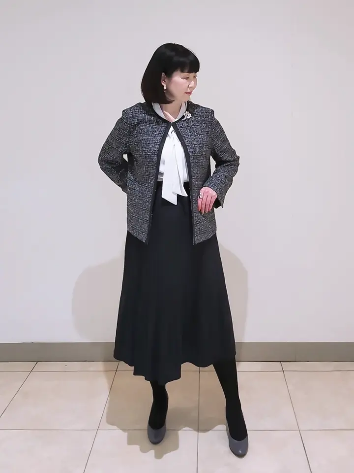 J.PRESS LADIES L スタッフ コーディネート画像