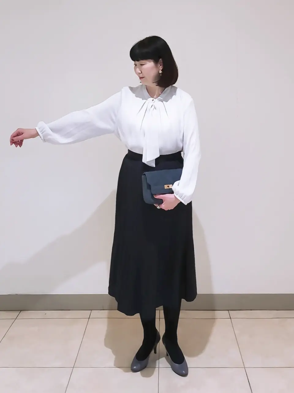 J.PRESS LADIES L スタッフ コーディネート画像