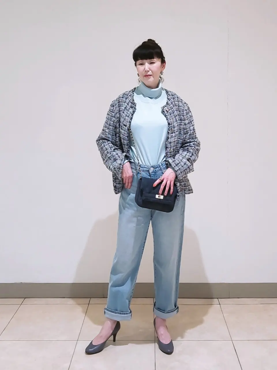 J.PRESS LADIES L スタッフ コーディネート画像