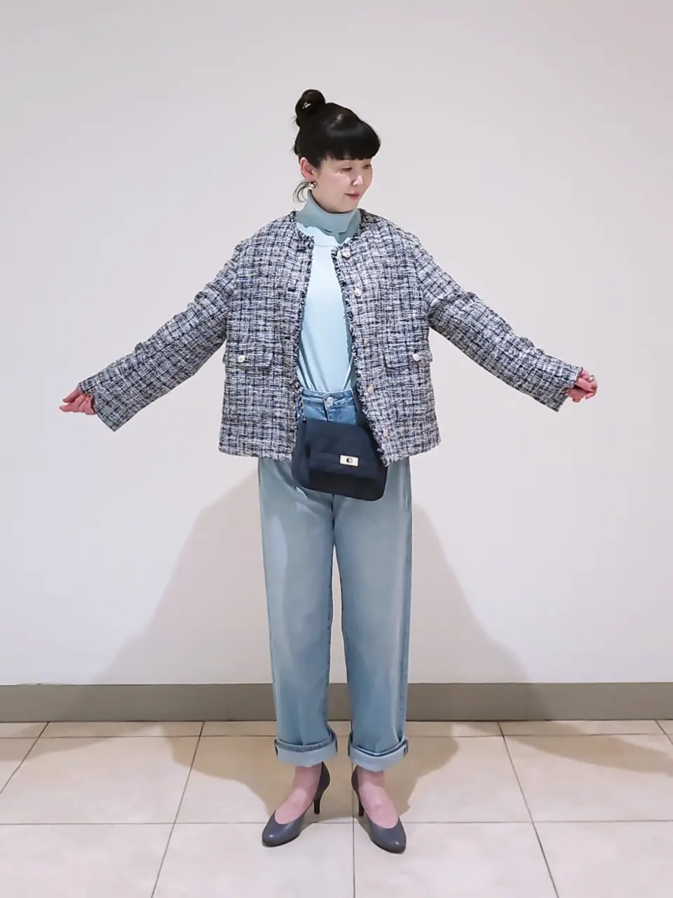 J.PRESS LADIES L スタッフ コーディネート画像