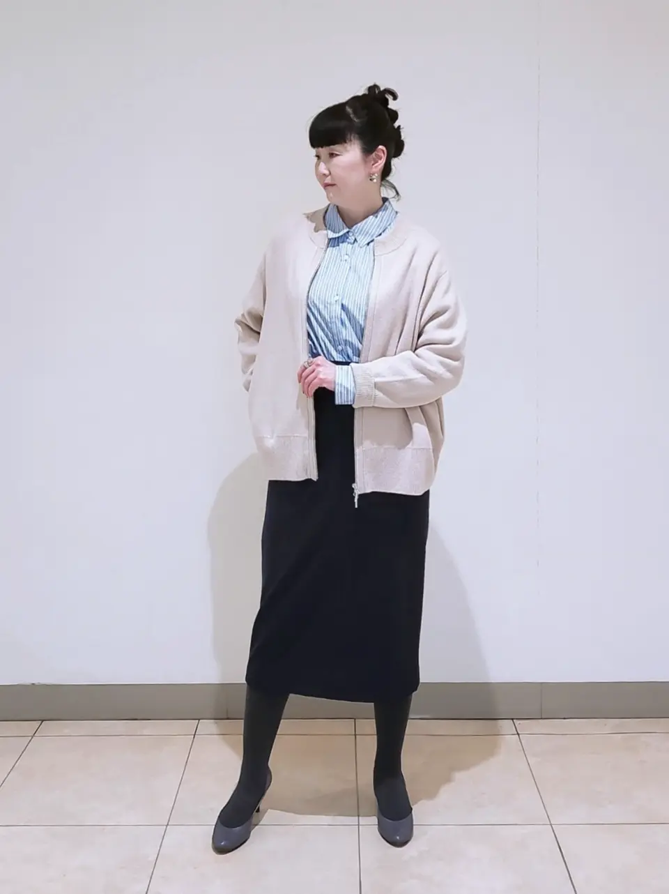 J.PRESS LADIES L スタッフ コーディネート画像