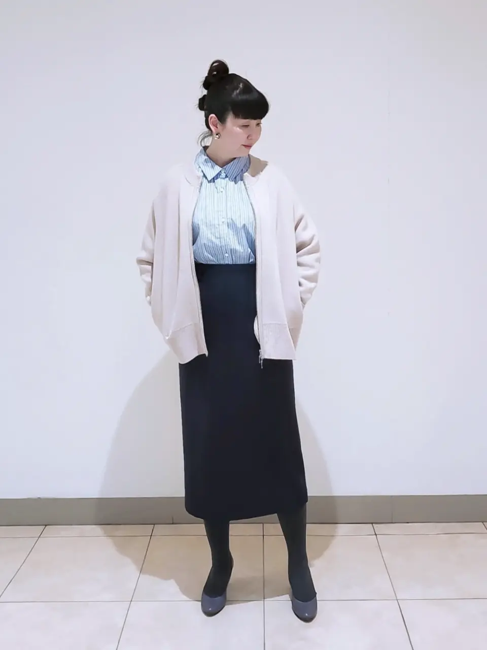 J.PRESS LADIES L スタッフ コーディネート画像