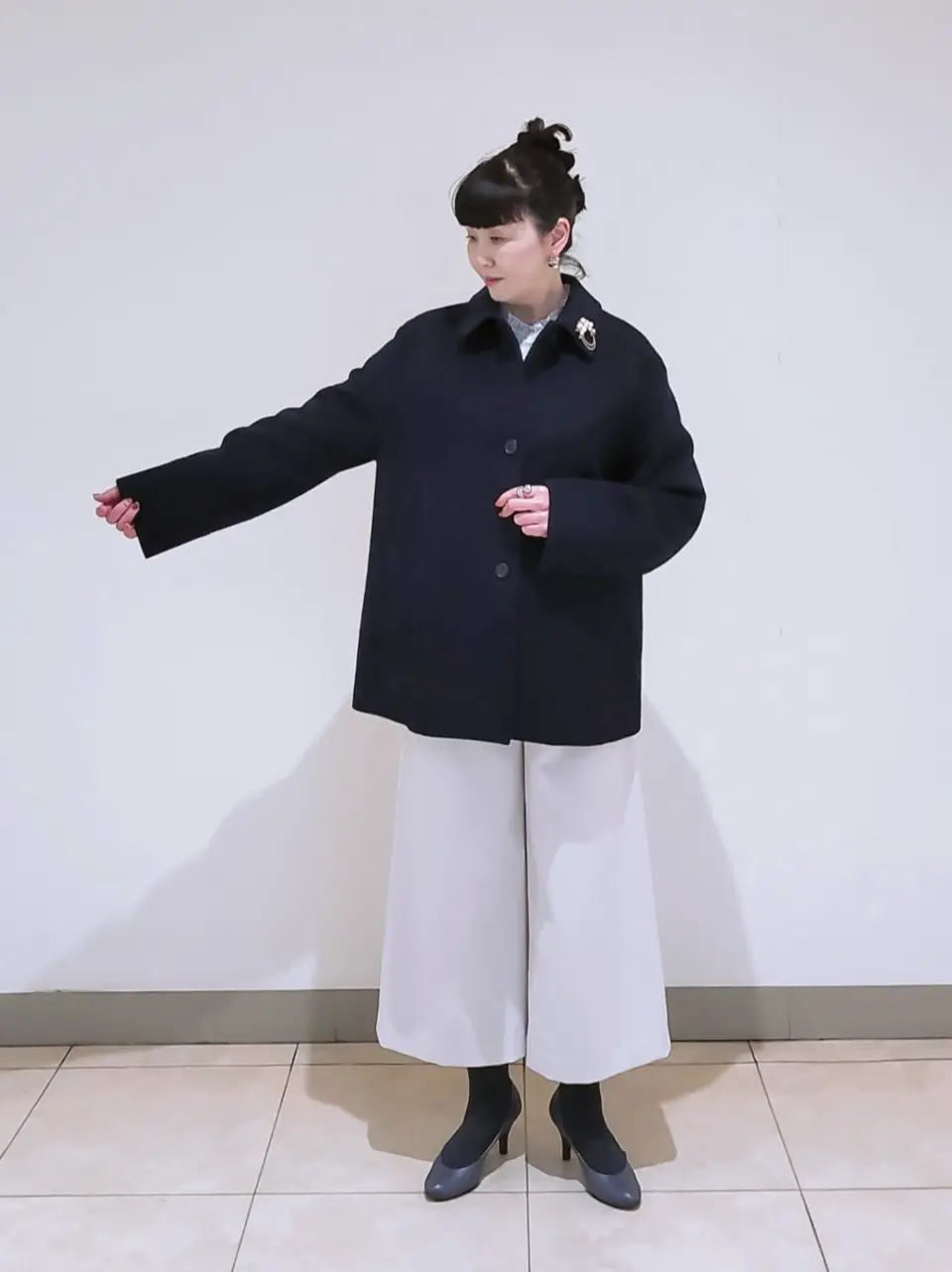 J.PRESS LADIES L スタッフ コーディネート画像