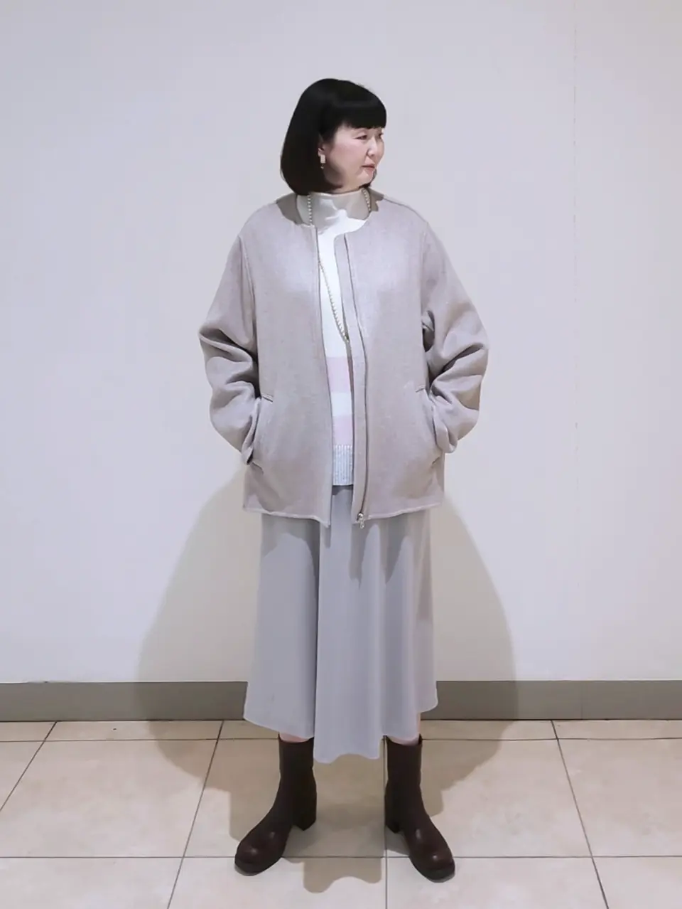 J.PRESS LADIES L スタッフ コーディネート画像