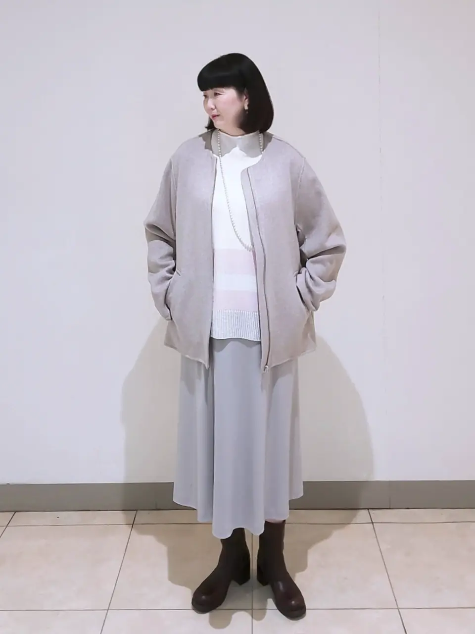 J.PRESS LADIES L スタッフ コーディネート画像