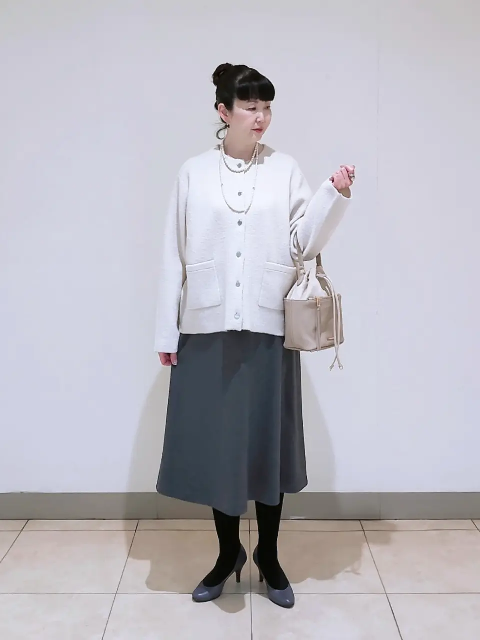 J.PRESS LADIES L スタッフ コーディネート画像