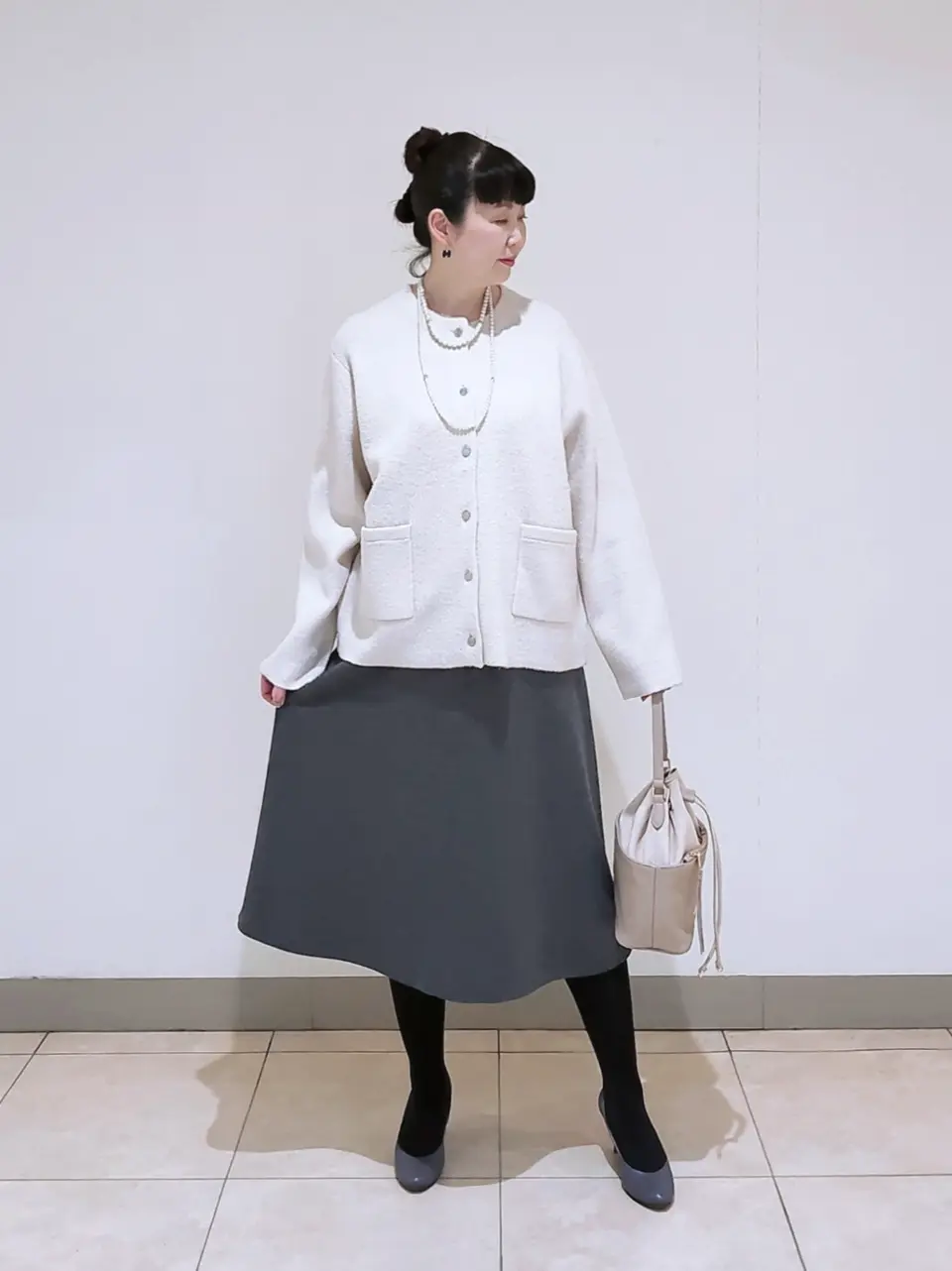 J.PRESS LADIES L スタッフ コーディネート画像